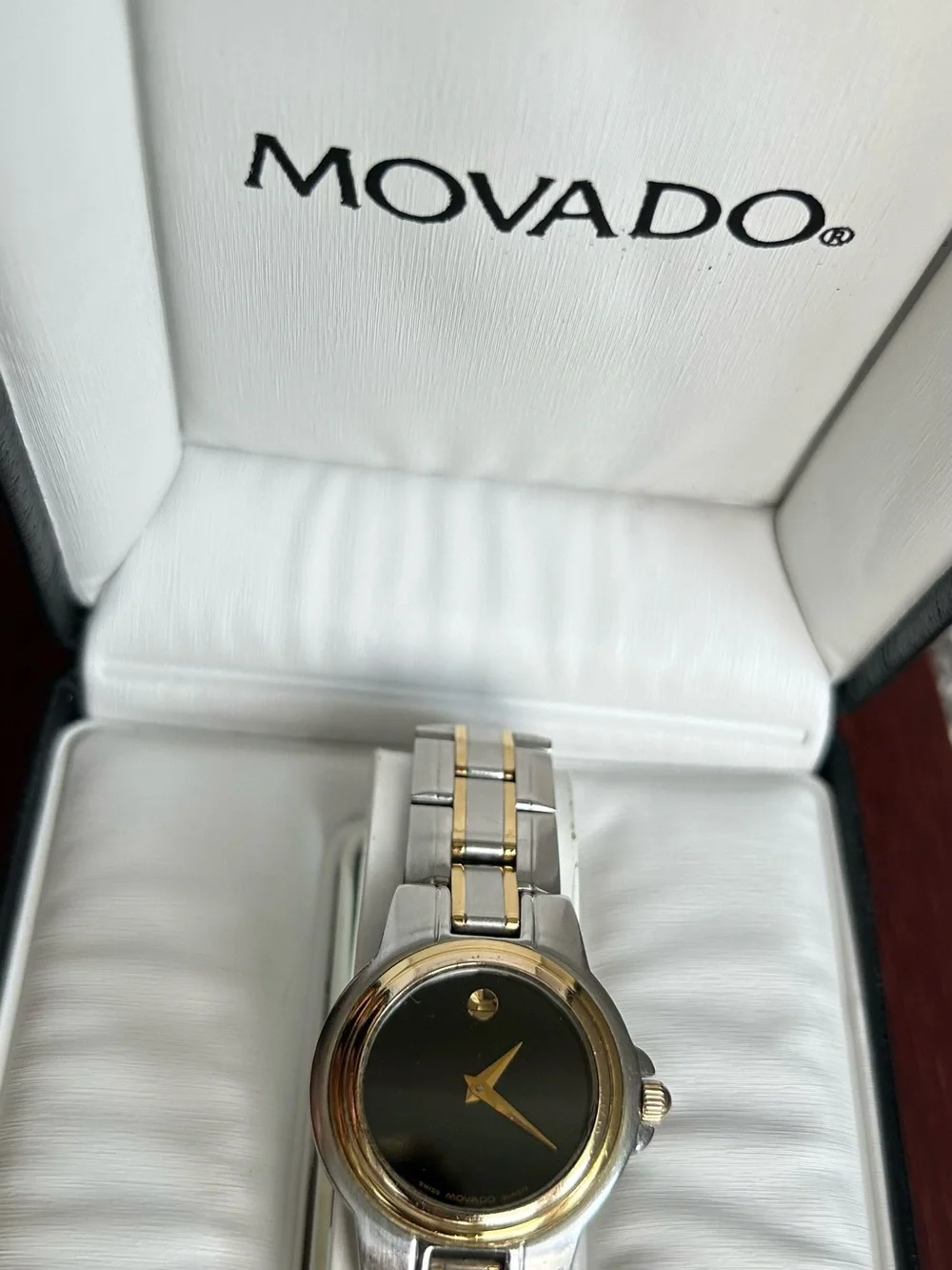 Vintage Movado Museum Classic Two-Tone Women’s Watch With New Battery